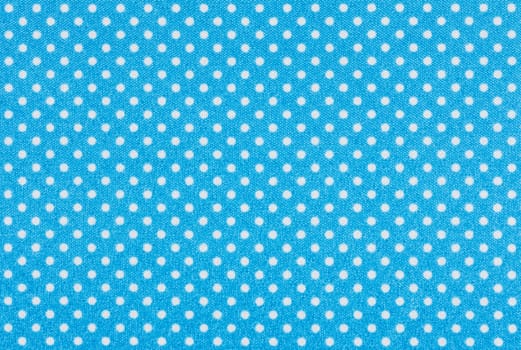 Light blue fabric with white dots