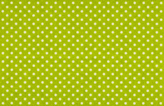 Light green fabric with white dots