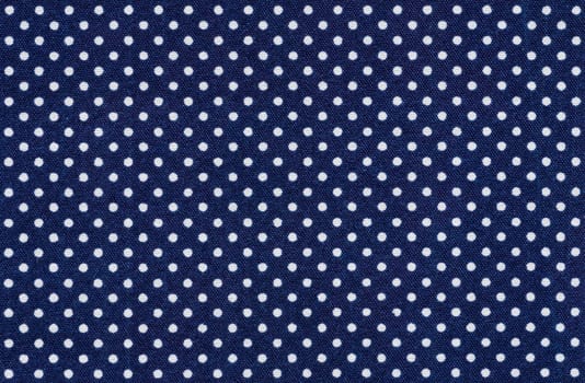 Dark blue fabric with white dots