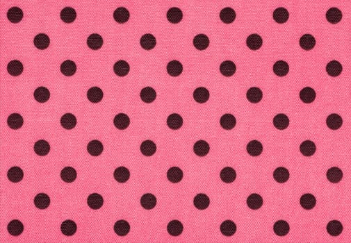 Pink fabric with dark dots