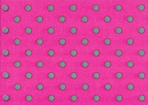 Pink fabric with grey dots