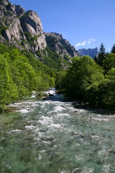 Beautiful landscape with the river.