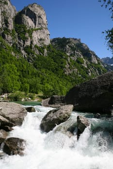Beautiful landscape with the river