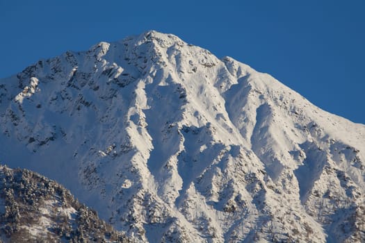 Snowy Mountains in italian alps