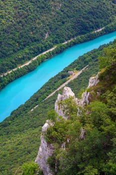 Gorizia and Nova Gorica view from Sabotin mountain