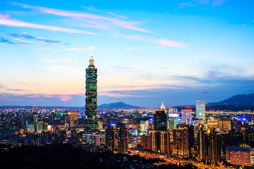 Taipei City View at Night for adv or others purpose use