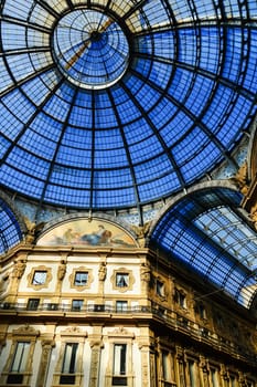 Galleria Vittorio Emanuele II in central of Milan, Italy