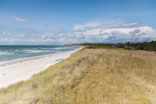 Dune on the coast of Ristinge beach