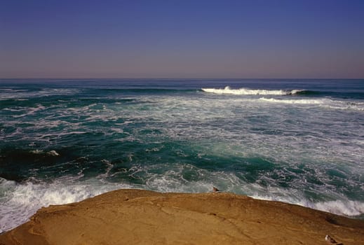 Coast of Pacific Ocean in California