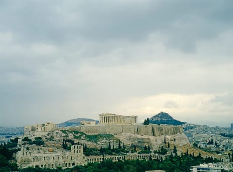 Ancient Acropolis in Athens, Greece