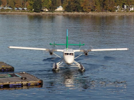 Seaplane just before take-off