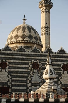 the Abu Darwish Mosque in the City Amman in Jordan in the middle east.