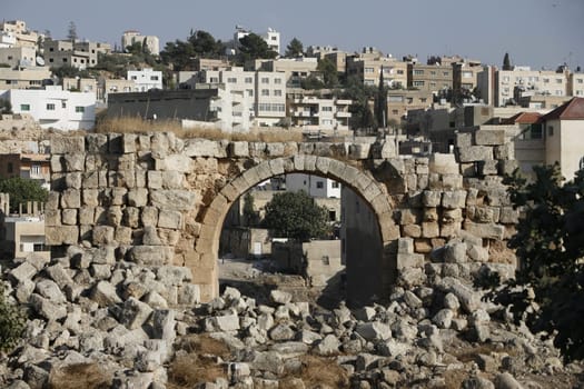 the Roman Ruins of Jerash in the north of Amann in Jordan in the middle east.