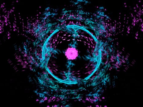 A digitally generated background fractal..