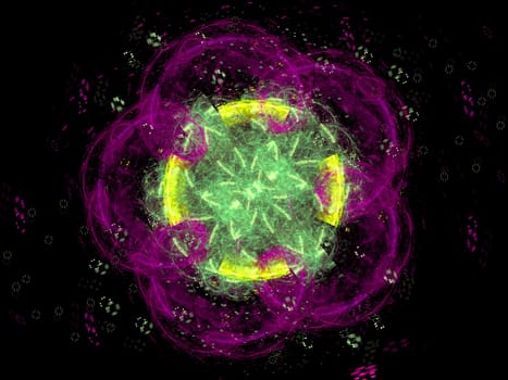 A digitally generated background fractal..