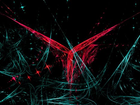 A digitally generated background fractal..