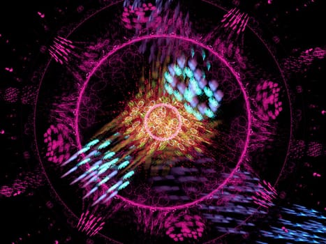 A digitally generated background fractal..