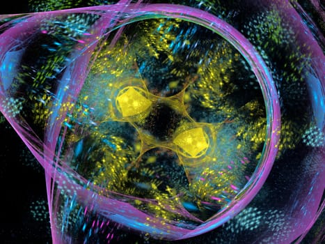 A digitally generated background fractal..