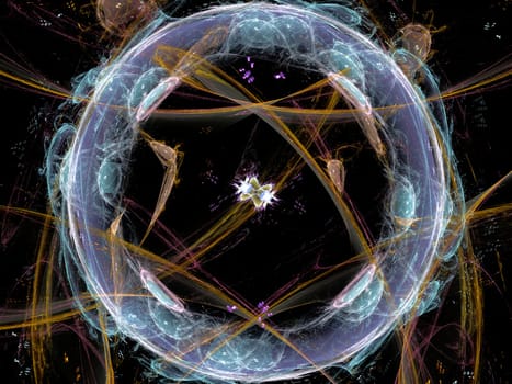 A digitally generated background fractal..