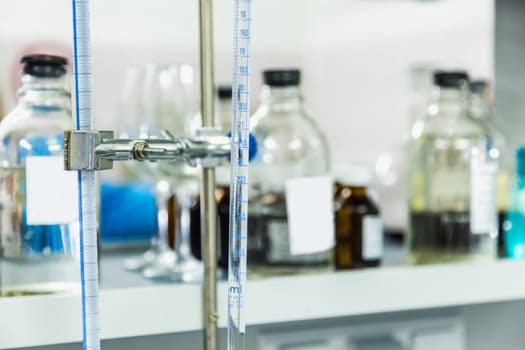 Research laboratory glass measuring equipment