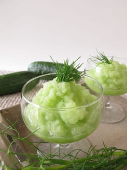Cucumber Mousse with Dill