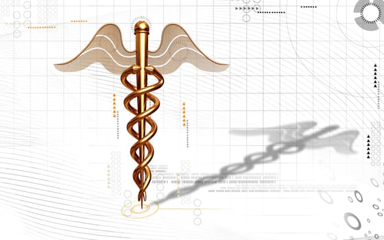 Digital illustration of Medical symbol in colour background