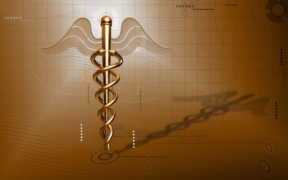 Digital illustration of Medical symbol in colour background