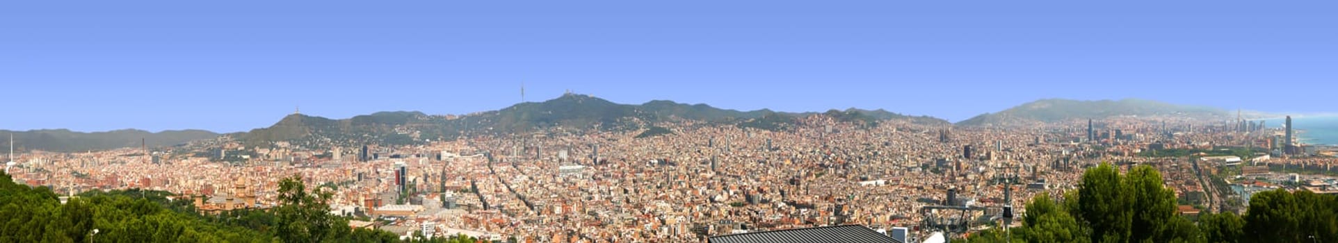 Barcelona Landscape in summer time