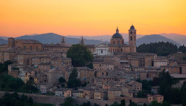 Urbino before sunset