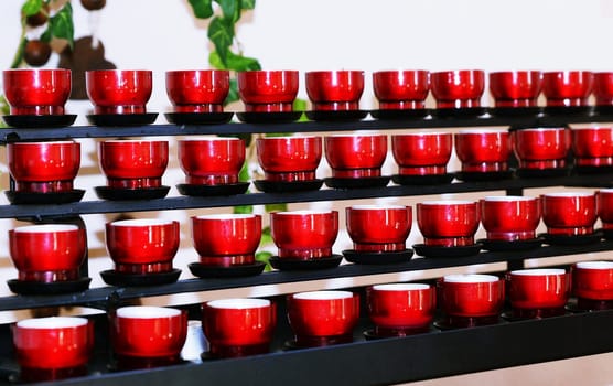 Candles in a church