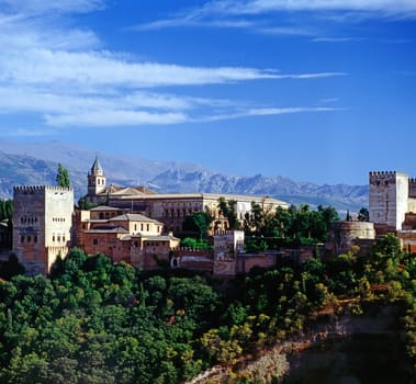 Castle Alhambra in Granada, Spain