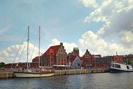 Hafen Hansestadt Wismar Deutschland / Port Hanseatic City Wismar Germany