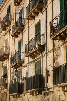 the old Town of Siracusa in Sicily in south Italy in Europe.