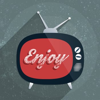 Enjoy The Little Things concept. Flat design illustration.