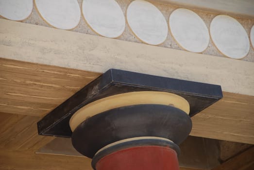 Pillar Minoer Knossos Island Crete