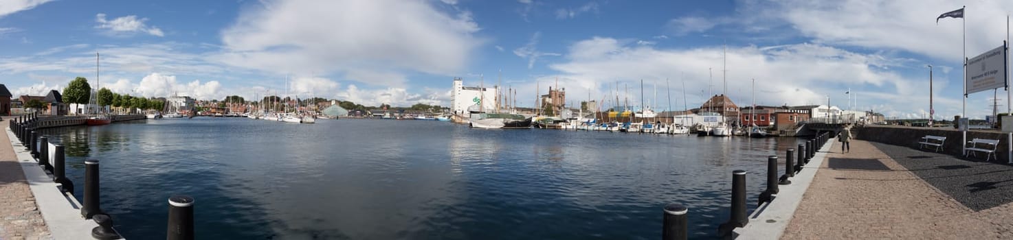 Harbour panorama of Svendborg,Fyn,Denmark
