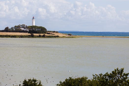 Lighthouse at the southern tip of the Danish island of Langeland