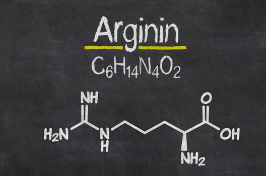 Slate with the chemical formula of arginine