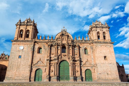 Cathedral of Cusco, Peru on the Plaza de Armas in the historic center of the city