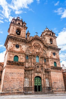 Church of the Society of Jesus on the Plaza de Armas in Cusco, Peru