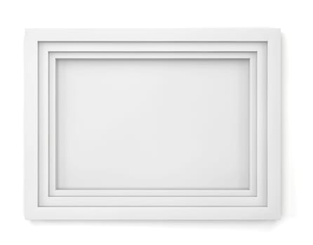 Modern frame. 3d illustration on white background