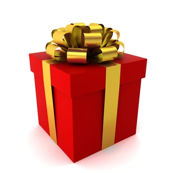 gift - 3d render on white