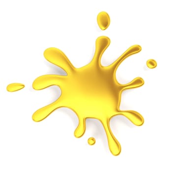 Metal blot. 3d illustration on white background