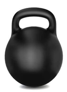 Iron weight. 3d illustration on white background