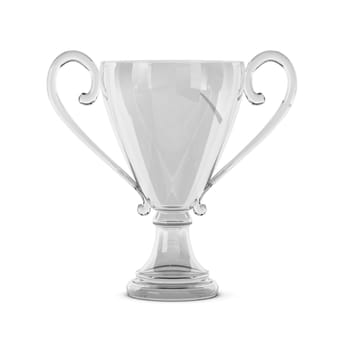 3d render of glass cup