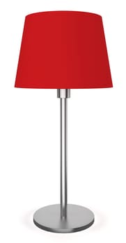 Modern lamp. 3d illustration on white background
