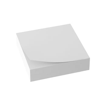 3d render of paper note