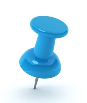 pushpin - 3d render on white