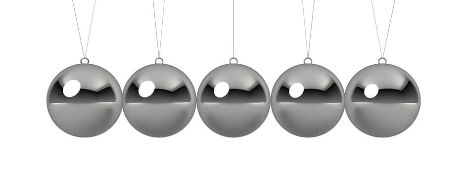 ball pendulum - 3d render on white