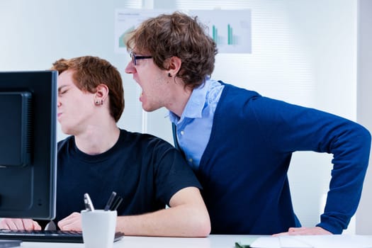 employees unhealthy environment with stres and arguing
